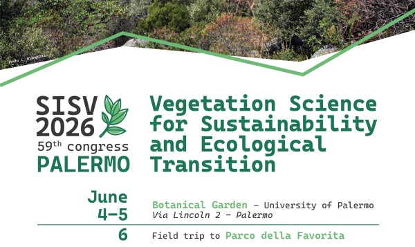 59° Congresso SISV 2026 - Scienze della vegetazione per la sostenibilità e la transizione ecologica